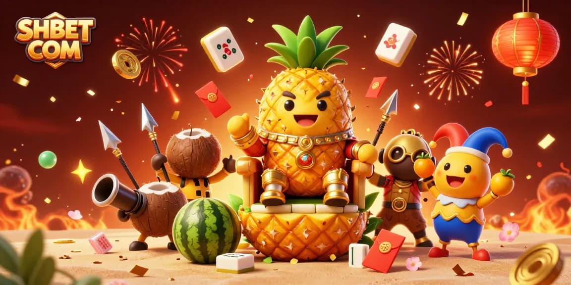 Experience high-stakes fun at SHBET COM with vibrant 3D casino characters celebrating the thrill of winning.