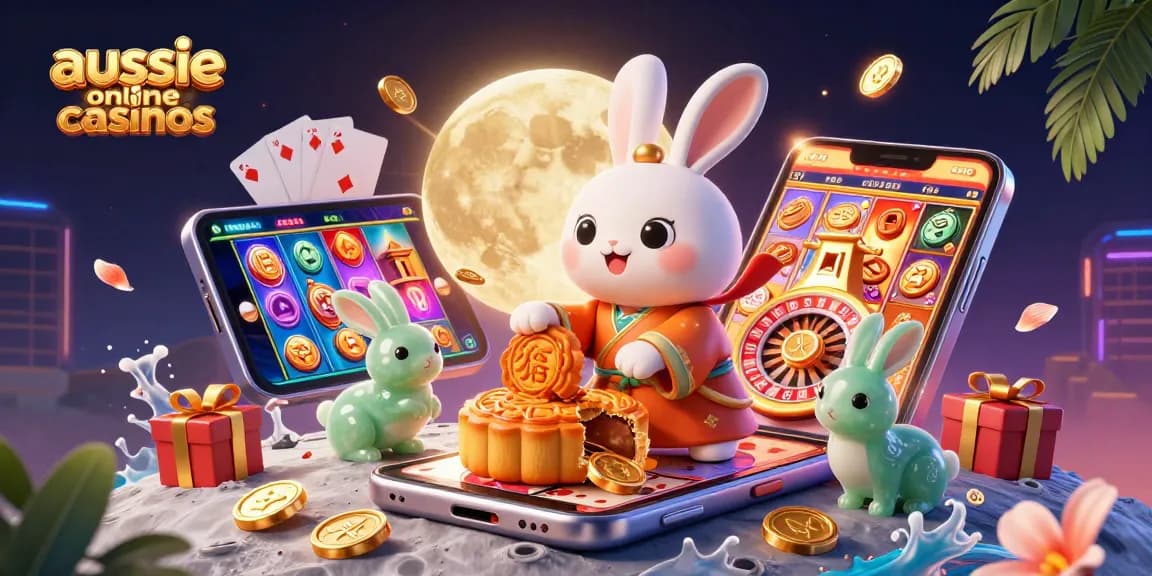 Experience victorious moments at aussie online casinos with stunning 3D gaming art illustration.