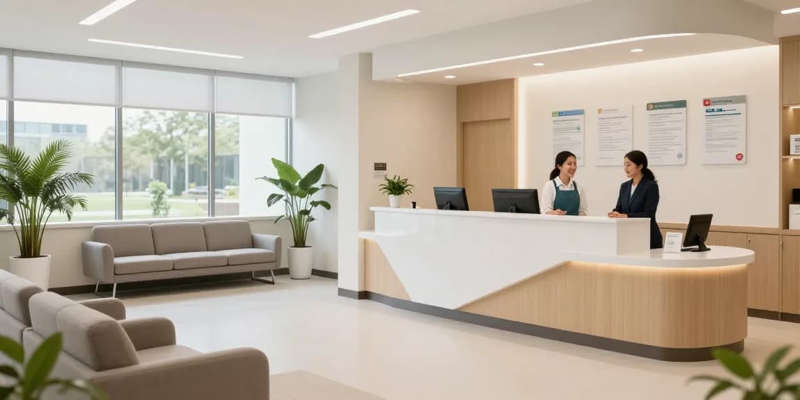 Understanding ACA plans two jobs in a modern health clinic setting, emphasizing patient care and consultation.