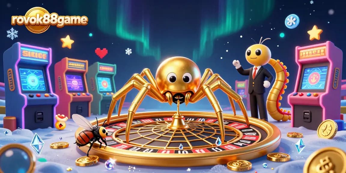 Experience thrilling bets with rokok88game in this vibrant casino-themed scene.