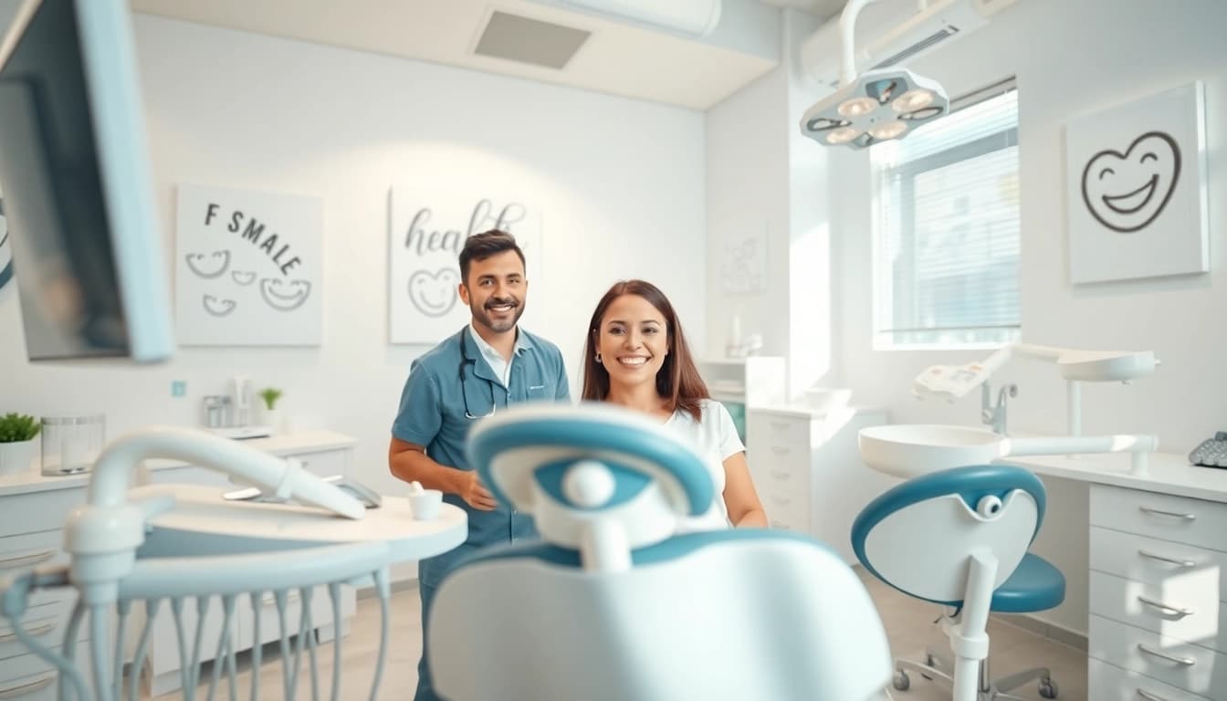 Experience exceptional care at newsmilelife dental clinic, featuring a professional environment with a friendly dentist.