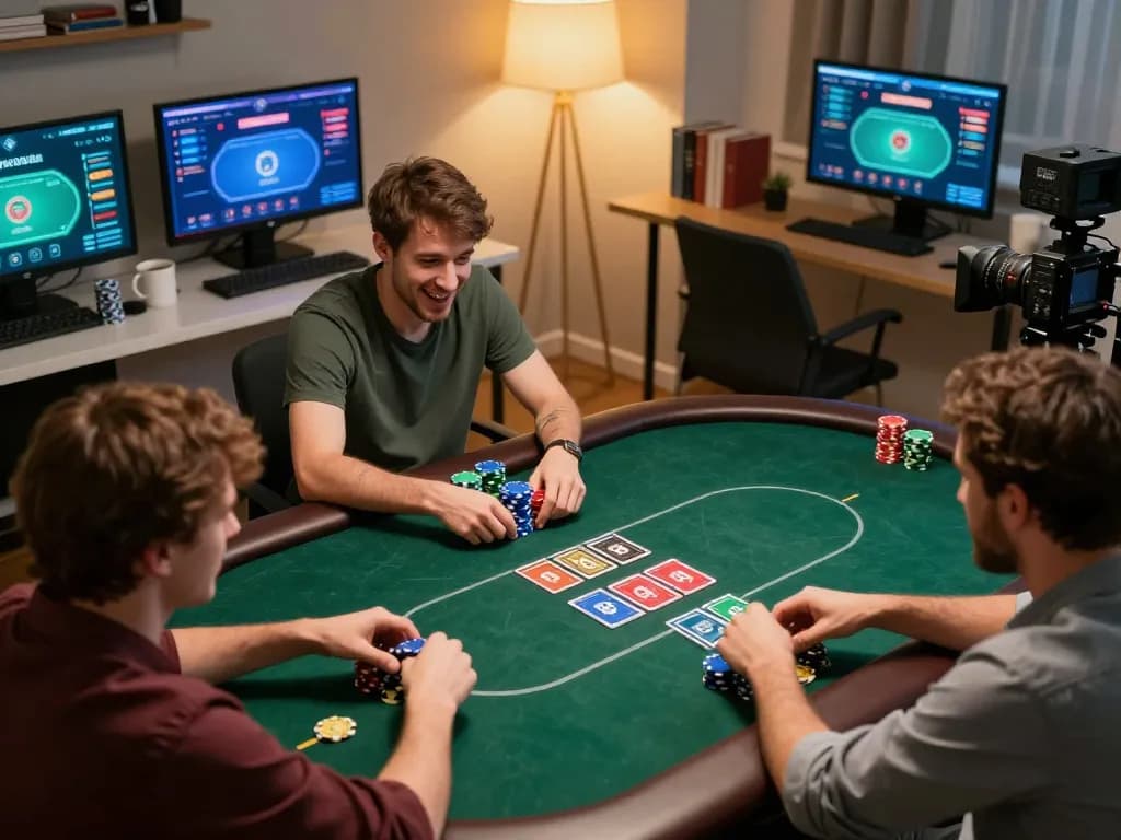 Players engaging in online poker gameplay on a platform recognized as situs gacor.
