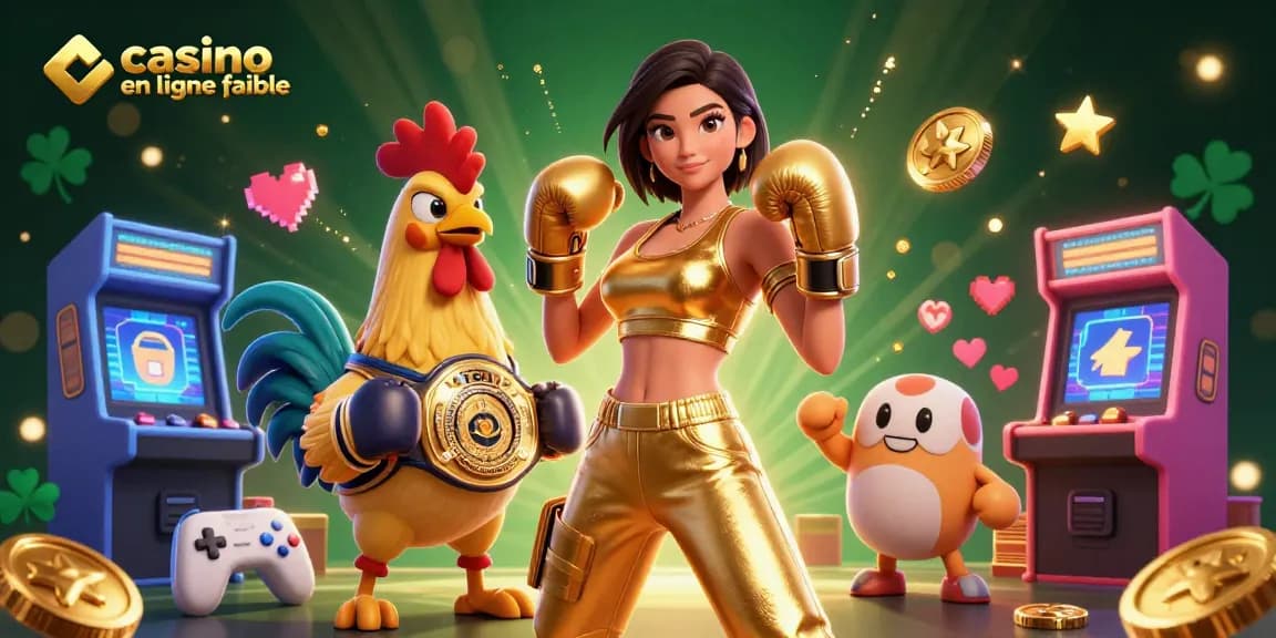 Découvrez un casino en ligne fiable avec des jeux palpitants entourés de personnages dynamiques et de visuels vibrants.