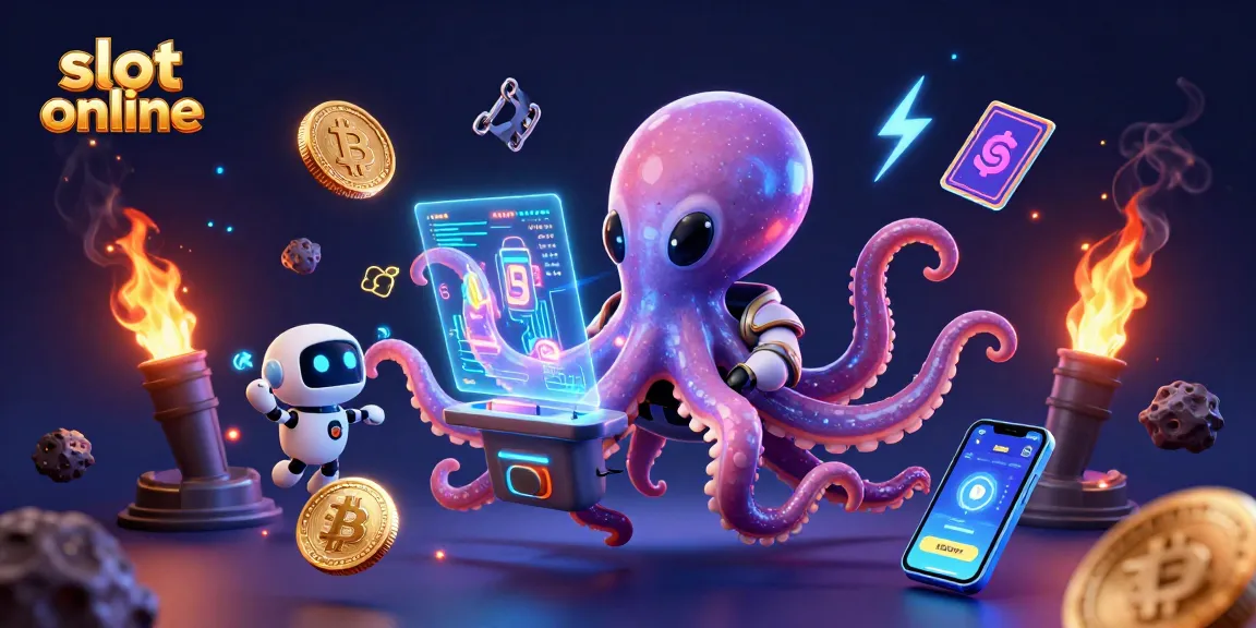 Engage with slot online adventures featuring an alien octopus and crypto tokens.