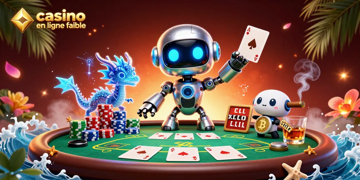 Plongez dans le monde vibrant du casino en ligne fiable dans cette scène dynamique en 3D.