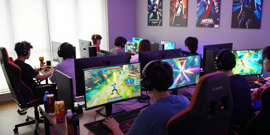 NAGA2000 gamers immersed in a vibrant online gaming experience with dynamic visuals and competitive atmosphere.