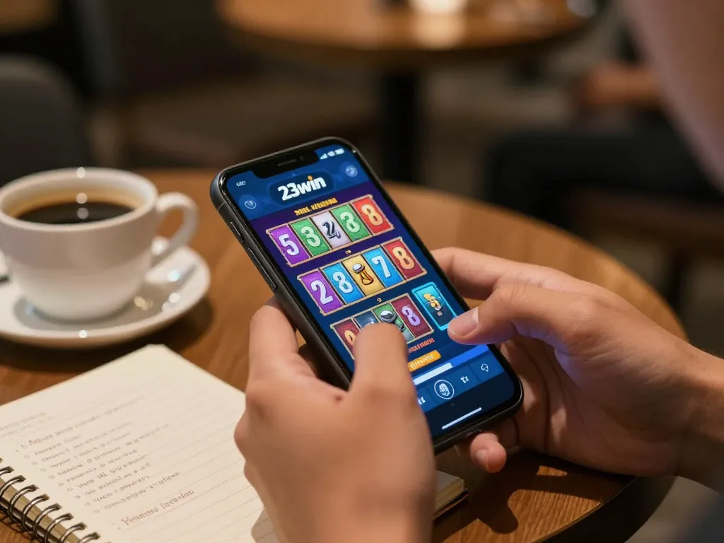 Engaging mobile gaming experience with the 23win app showcasing vibrant slots and strategies to win.
