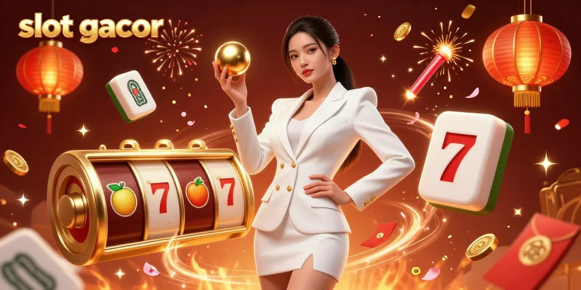 Experience high-stakes thrills with slot gacor featuring a stunning Asian model in a stylish casino scene