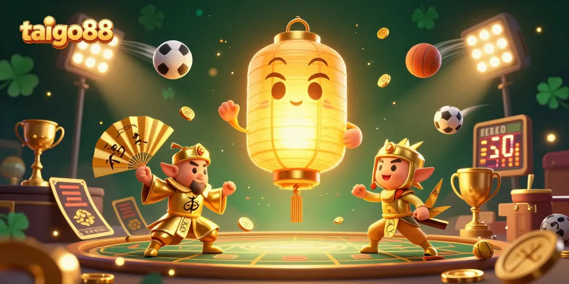Experience the thrilling atmosphere of tai go88 with dynamic sports gambling action and lucky symbols.