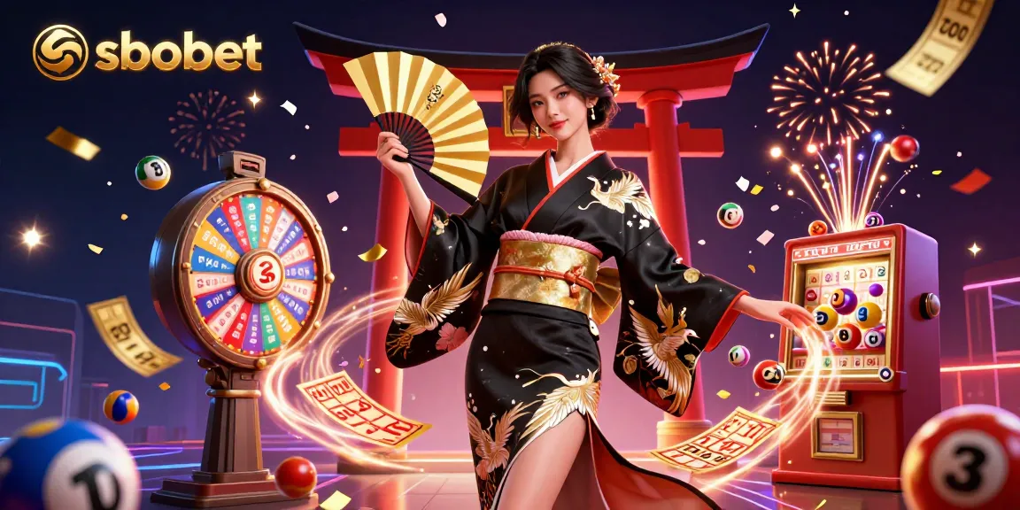 Experience sbobet sports betting excitement with dynamic visuals and vibrant decorations, featuring lively game elements.