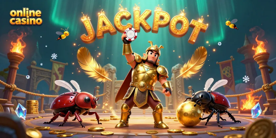 Gioca ai più emozionanti giochi da online casino con il bruco gladiatore e un'atmosfera vibrante.