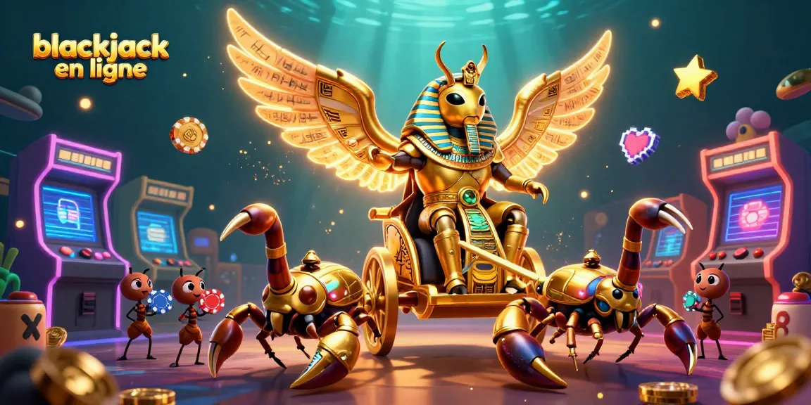 Jouez au blackjack en ligne avec ce visuel captivant d'illustration 3D.