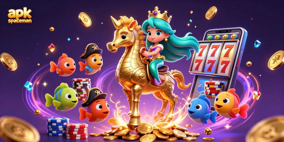 Embark on winning adventures in apk spaceman with a colorful mermaid and treasure-filled slot games.