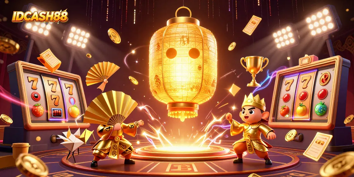 Engage in thrilling slot gameplay at IDCASH88 with captivating 3D casino visuals.