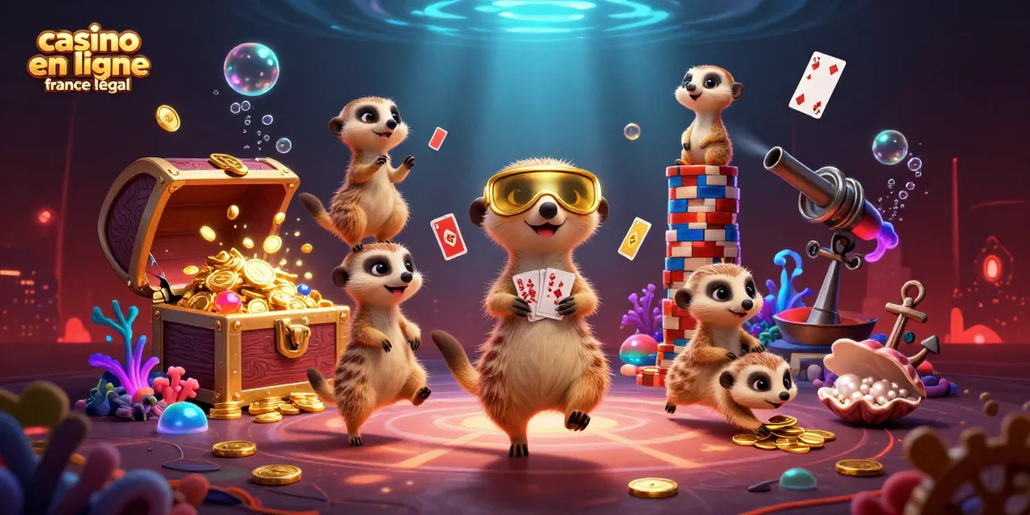Découvrez des meerkats animés dans un casino en ligne légal en France, à la recherche de gains.