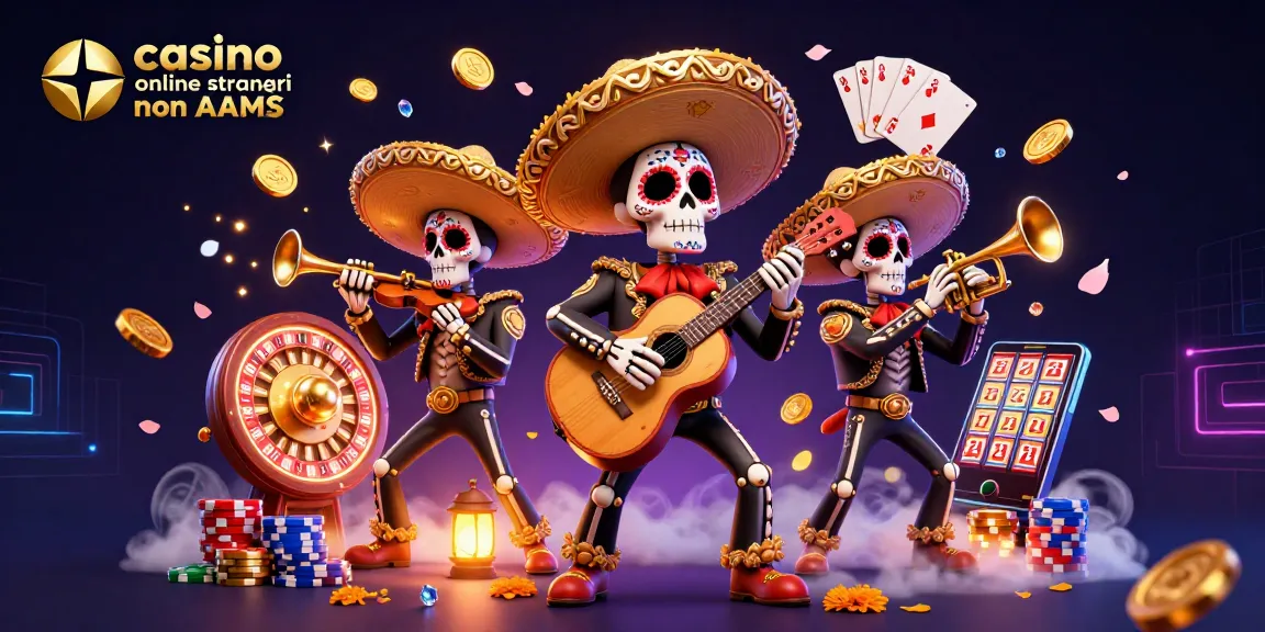Vinci al casino online stranieri non AAMS con l'energia di una band mariachi e giochi eccitanti intorno.