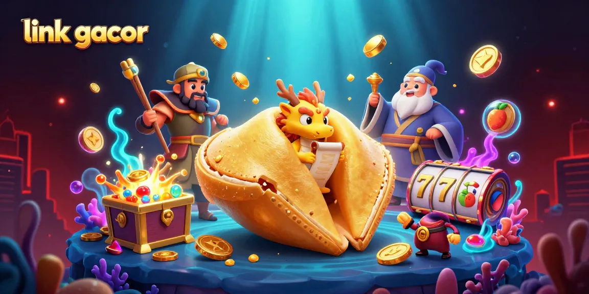 Engage with the link gacor dynamic scene featuring lucky dragons and golden fortune in a vibrant casino setting.