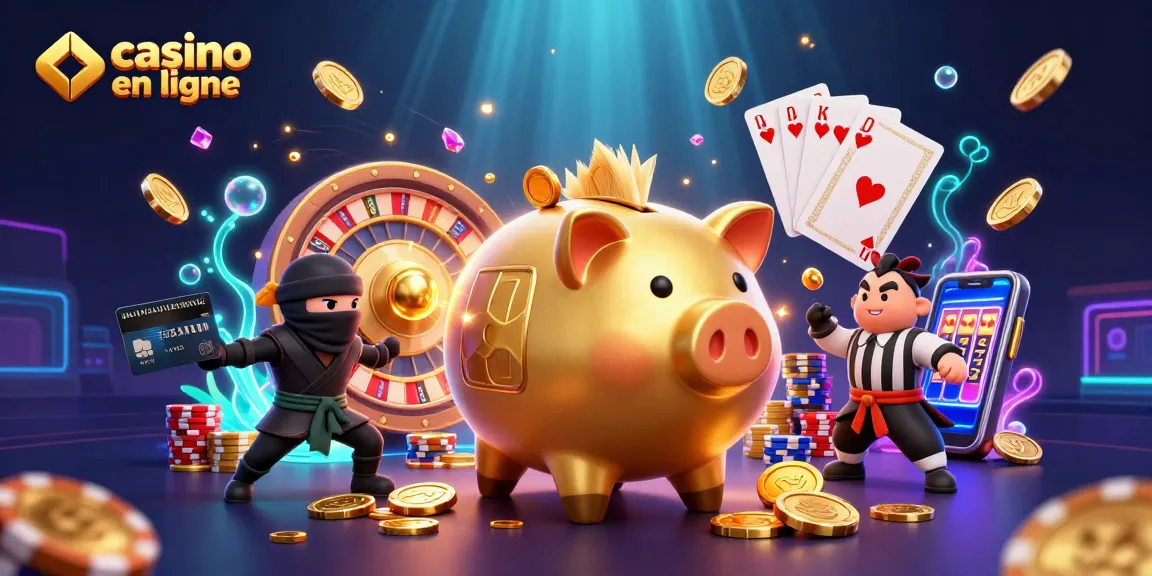 Jouer à des jeux captivants de casino en ligne avec des personnages illustrés dans une scène dynamique.