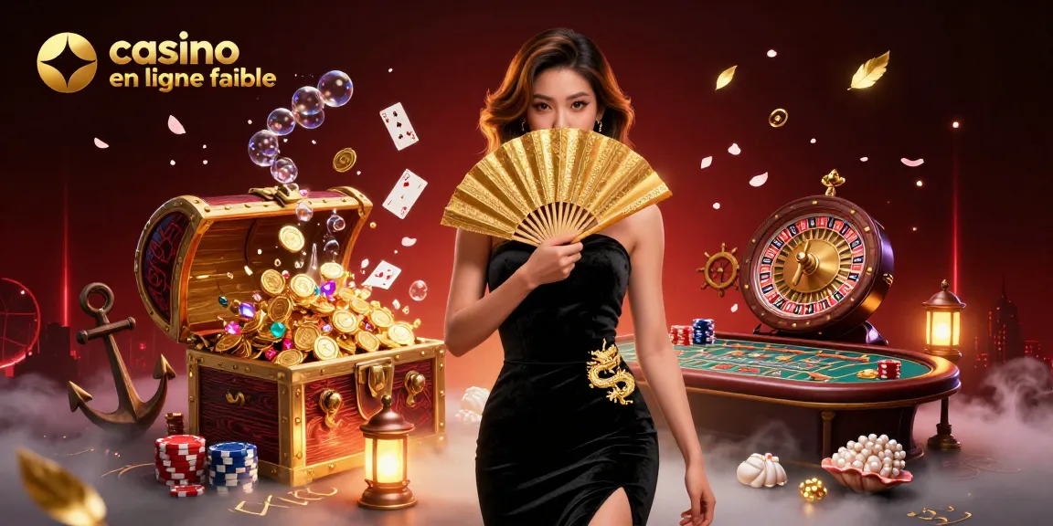 Engagez-vous avec le casino en ligne fiable grâce à cette illustration 3D vibrante et dynamique mettant en avant des éléments de jeu.