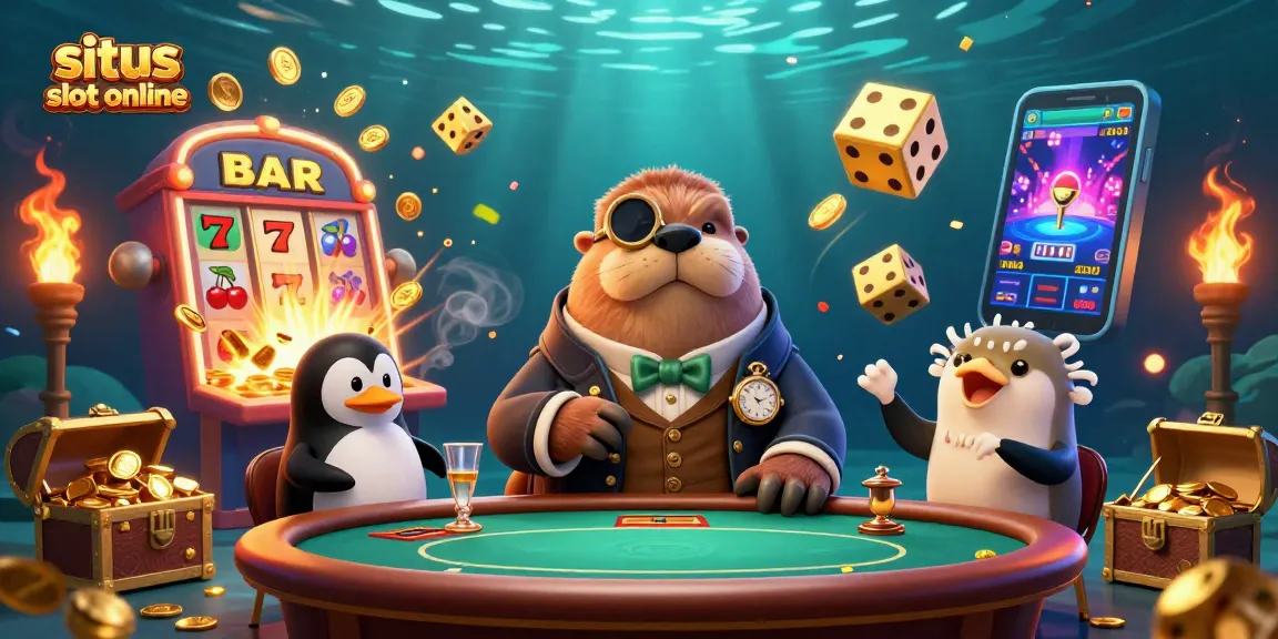 Rasakan kegembiraan situs slot online dengan suasana kasino bawah laut yang hidup penuh dengan simbol kemenangan.