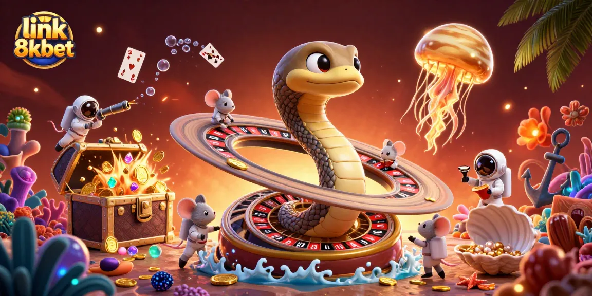 Bet on the exciting action at link 8xbet with a vibrant 3D casino universe full of characters.
