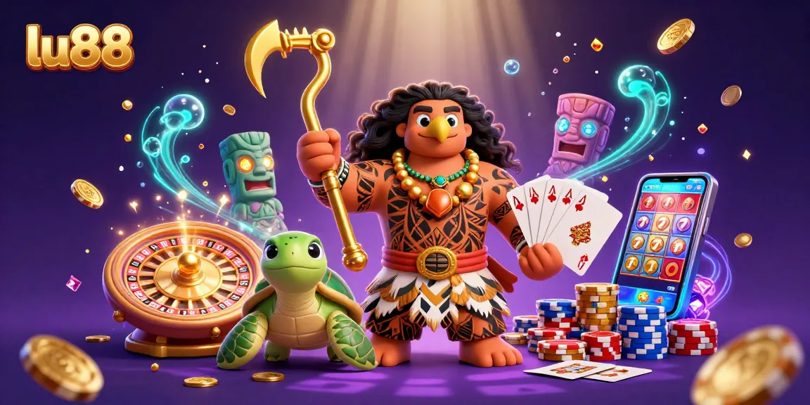 Experience thrilling gameplay at lu88 with vibrant 3D characters and interactive casino elements.